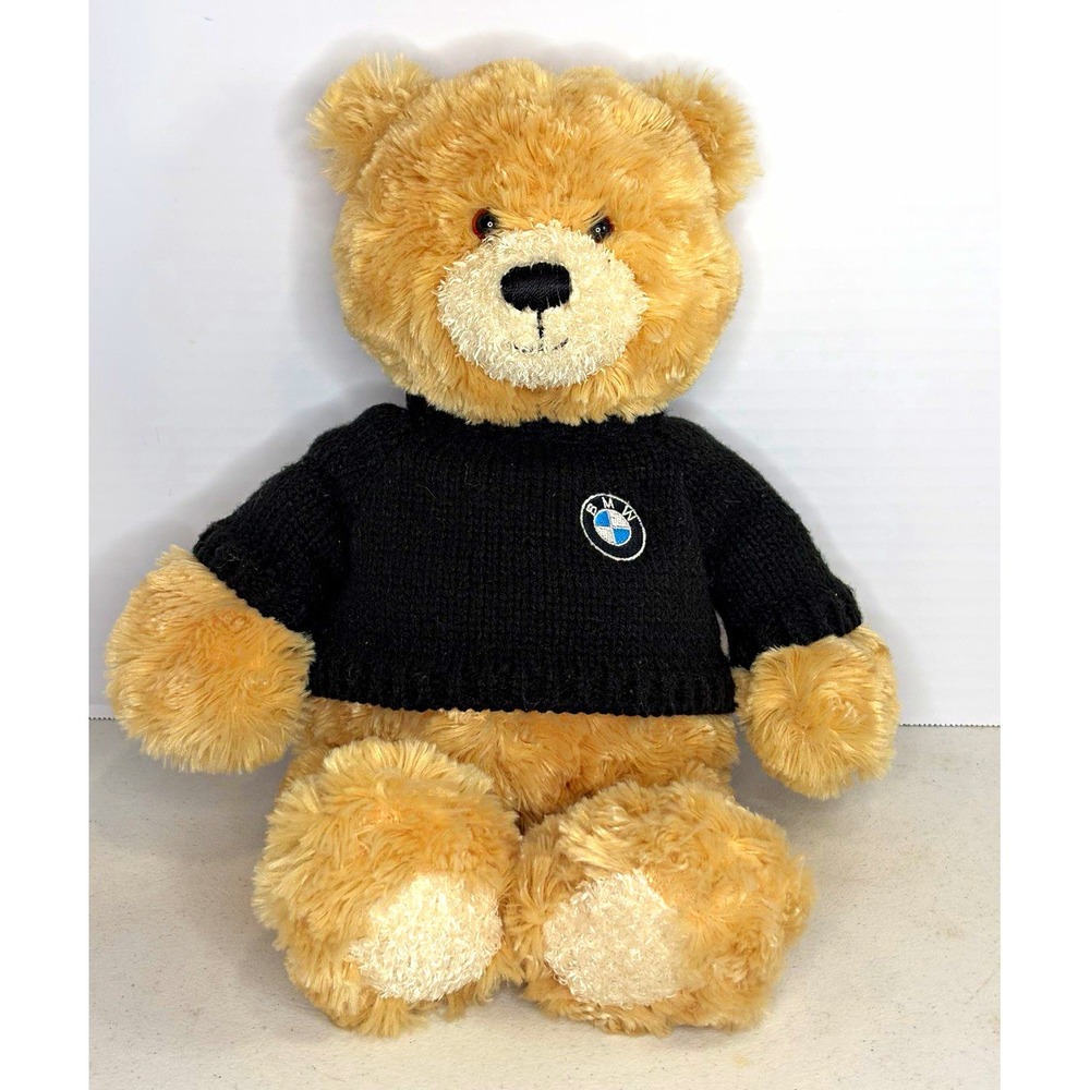 GUND BMW Honey Bear Plush Teddy Bear Black Sweater Small  6047920